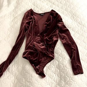 Express Velvet Bodysuit